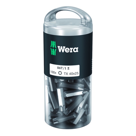 WERA Bit 867/1 TX DIY 100 TX 40x25 mm 05072452001 - Bit set