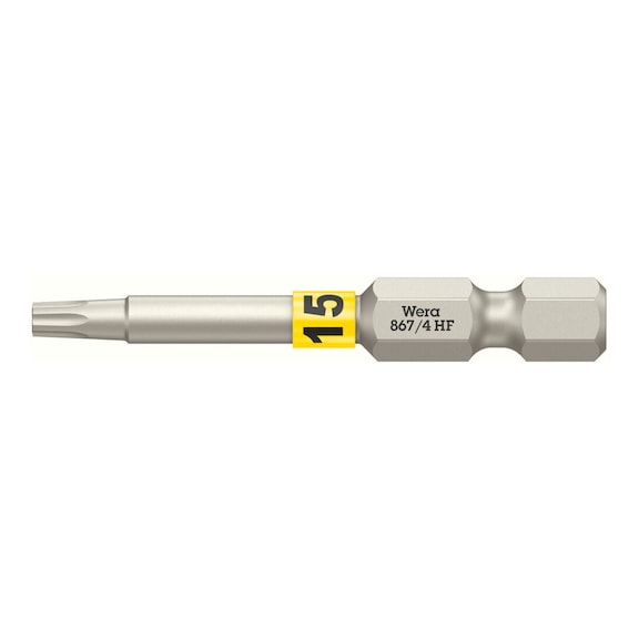 WERA Bit with holding function 867/4 TX HF TX 15x50 mm 05060507001 - Bits for TX Screws 867/4 TX HF