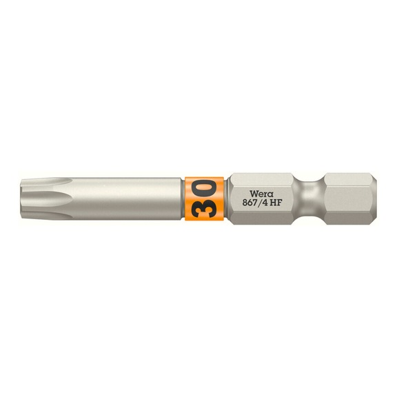WERA Bit mit Haltefunktion 867/4 TX HF TX 30x50 mm 05060510001 - Bits mit Haltefunktion für TX Schrauben 867/4 TX HF