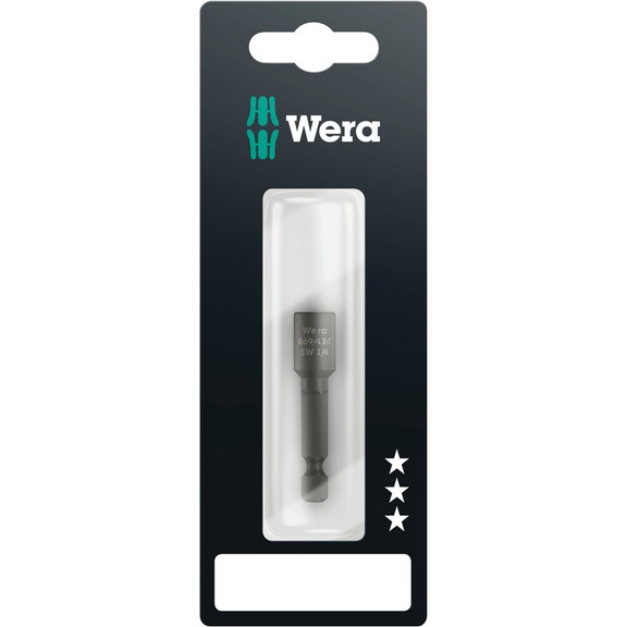 WERA Sockets magnetic 869/4 M SB 1x1/4 in x50 mm 05073509001 - Nutsetters magnetic 869/4 M SB