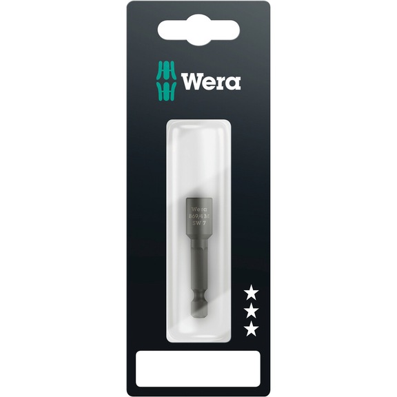 WERA Sockets magnetic 869/4 M SB 1x7x50 mm 05073502001 - Nutsetters magnetic 869/4 M SB