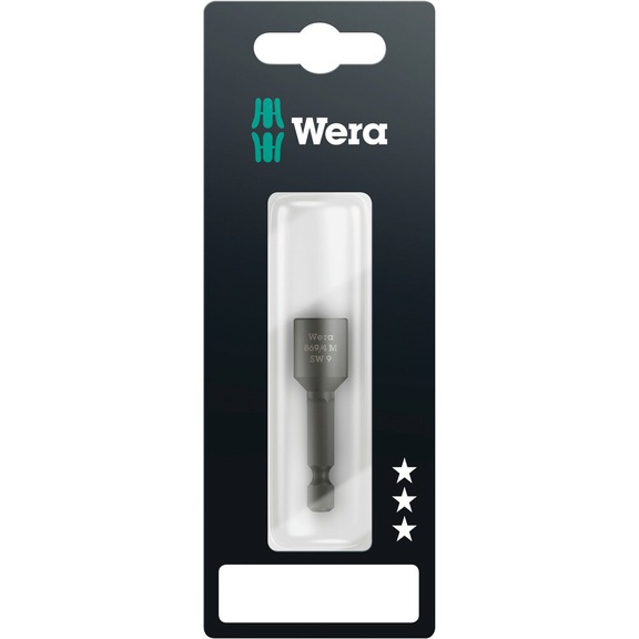 WERA Sockets magnetic 869/4 M SB 1x9x50 mm 05073504001 - Nutsetters magnetic 869/4 M SB