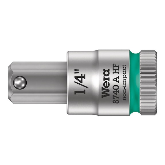 WERA Zyklop bit socket with 1/4 in drive 8740 A HF 1/4 in x28 mm 05003388001 - Socket 1/4" 8740 A HF