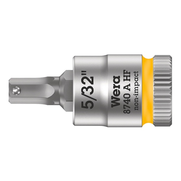 WERA Zyklop bit socket with 1/4 in drive 8740 A HF 5/32 in x 28 mm 05003385001 - Socket 1/4" 8740 A HF
