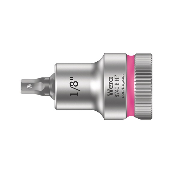 WERA Zyklop bit socket 8740 B HF 1/8 in x35 mm 05003080001 -  Socket 3/8" 8740 B HF