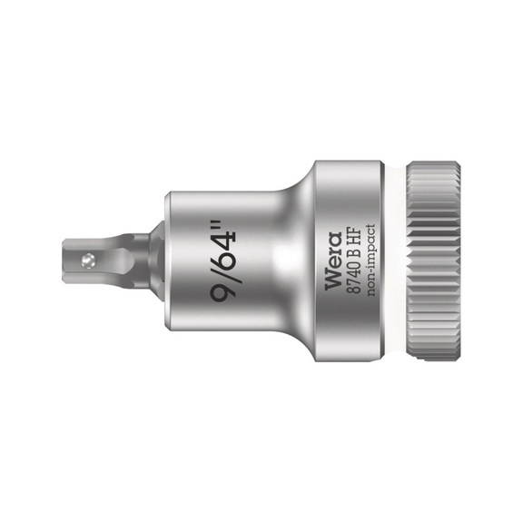 WERA Zyklop bit socket 8740 B HF 9/64 in x35 mm 05003082001 -  Socket 3/8" 8740 B HF