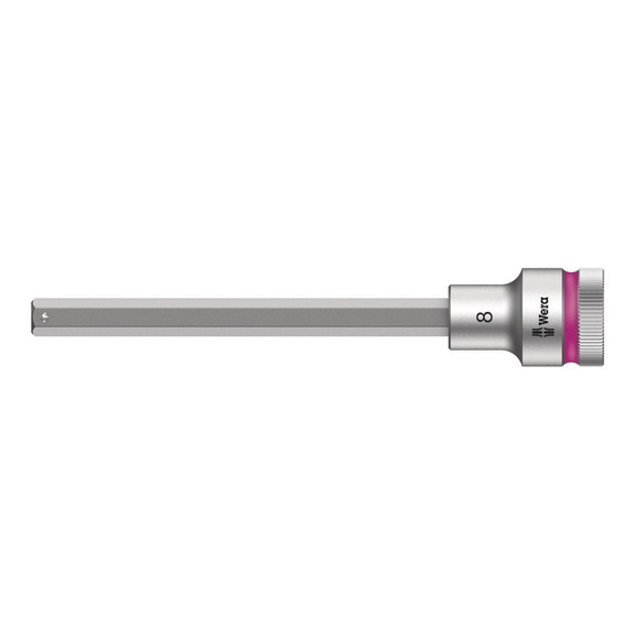 WERA Zyklop bit socket with 1/2 in drive 8740 C HF 8 x140 mm 05003844001 - Socket 1/2" 8740 C HF