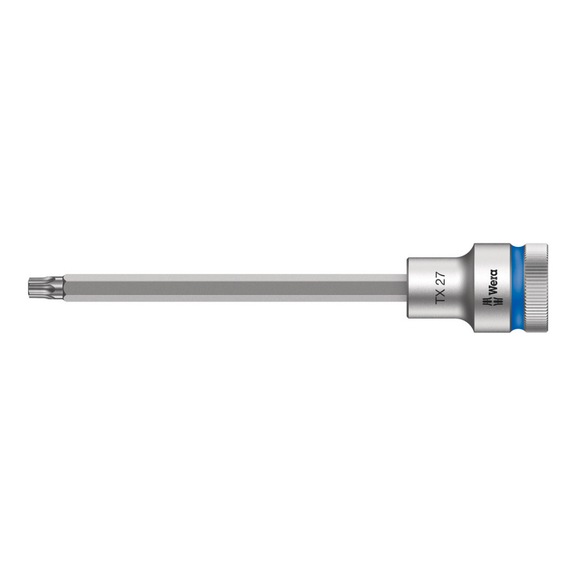WERA Zyklop bit socket with 1/2 in drive 8767 C HF TX 27x140 mm 05003852001 - Screwdriver bit 8767 C HF TX