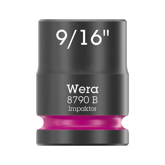 WERA Socket 8790 B Impactor 9/16 in x30 mm 05005519001 - Socket 3/8" 8790 B Impaktor