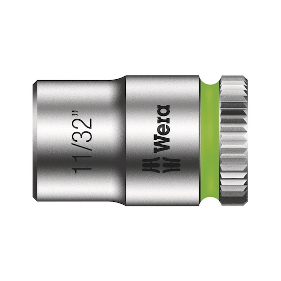 WERA Zyklop sockets with 1/4 in 8790 HMA 11/32 in x23mm 05003519001 - Socket 1/4" 8790 HMA