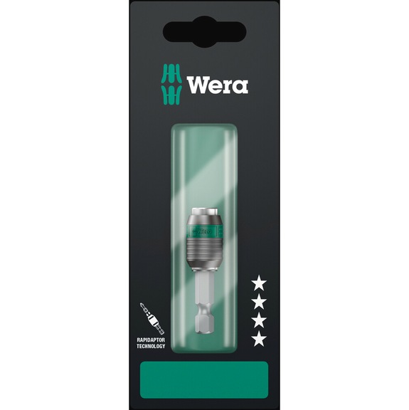 WERA Universal Holder 889/4/1 K SB SiS 1x1/4 in x50 05073421001 - Rapidaptor Bit Holders
