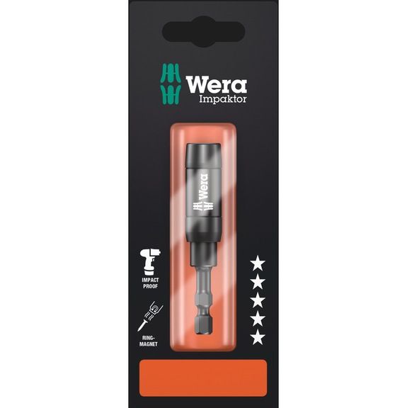 WERA Halter mit Ringmagnet und Sprengring 897/4 Imp R 1x1/4 in x75 05073990001 - Impaktor Halter