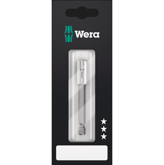 WERA Universal holder with strong snap ring 899/4/1 S 1/4x75 05160924001 - Universal Bit Holders with Stainless Steel Sleeve