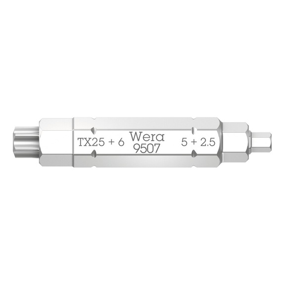 WERA Bit 2 9507 SB 4-in-1 2.5x37 mm 5x37 mm 6x37 mm TX 25x37 mm 05073202001 - Bit For hexagonal socket head screws SB 4-in-1