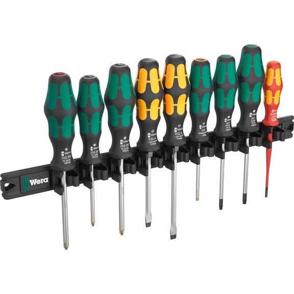 WERA magnetic strip Kraftform screwdriver set 9650 9-piece 05051012001 - Screwdriver set