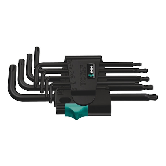 WERA Hex key set 967/9 TX 1 BlackLaser 9-piece 05024242001 - Allen key set