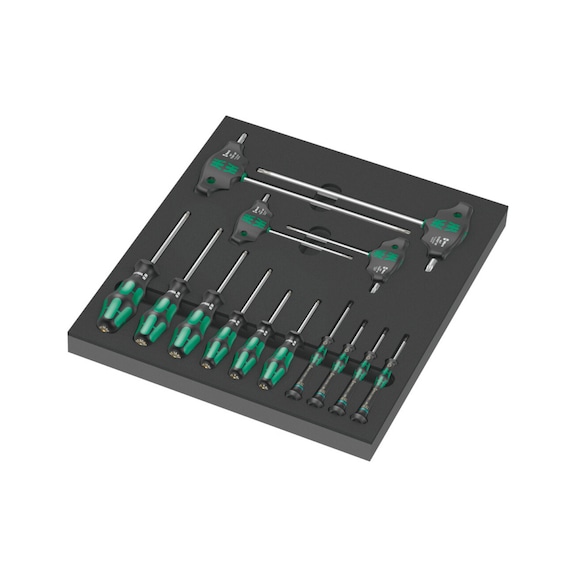 WERA foam insert 9712 Screwdriver set 14-piece 05150103001 - Screwdriver set