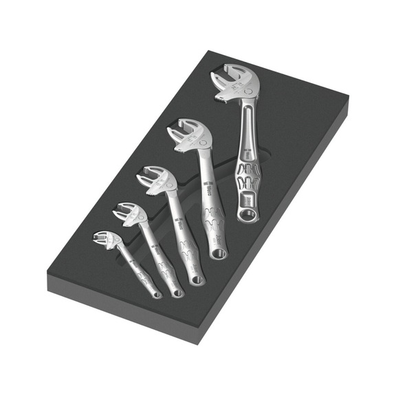 WERA Schaumstoffeinlage 9732 selbstjustierender Maulschlüssel Satz 05150122001 - Ringmaulschlüsselsatz