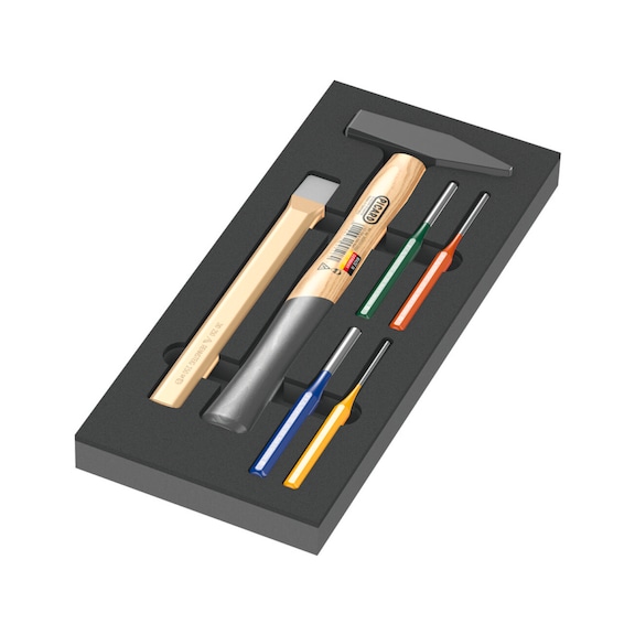 WERA Schaumstoffeinlage 9782 Hammersatz 6‑teilig 05150182001 - Werkzeugsortiment