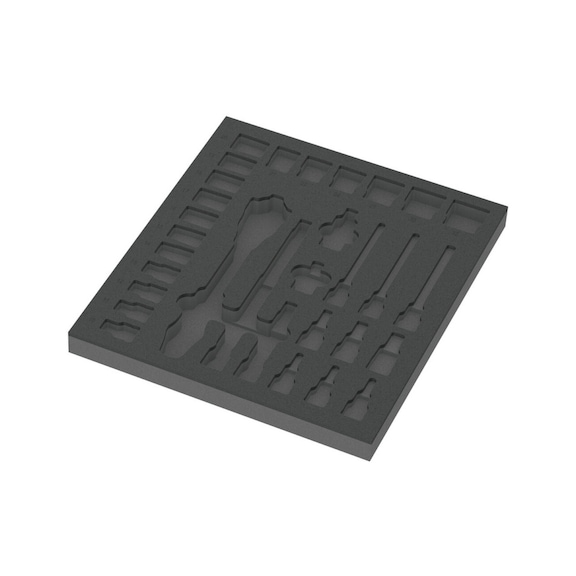 WERA foam insert 9822 8000 C Zyklop ratchet 1/2 in set 1 without tool - Drawer foam rubber insert (workshop)
