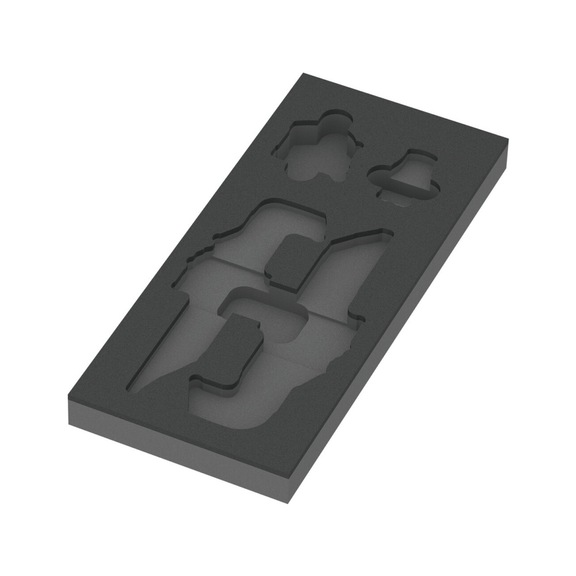 WERA foam insert 9840 Combination wrench set 1 without tools 05137340001 - Drawer foam rubber insert (workshop)