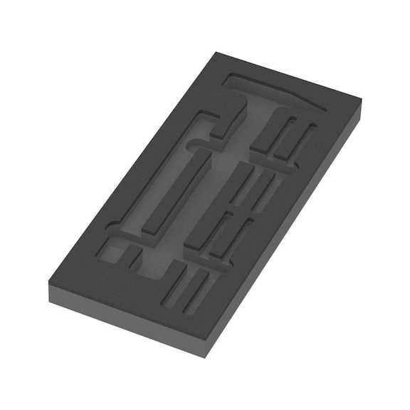 WERA foam insert 9882 Hammer Set 1 without tools 05137382001 - Drawer foam rubber insert (workshop)
