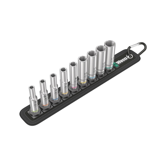 WERA Socket set Belt A Deep 1 1/4 in drive 05004525001 - Socket wrench (set)