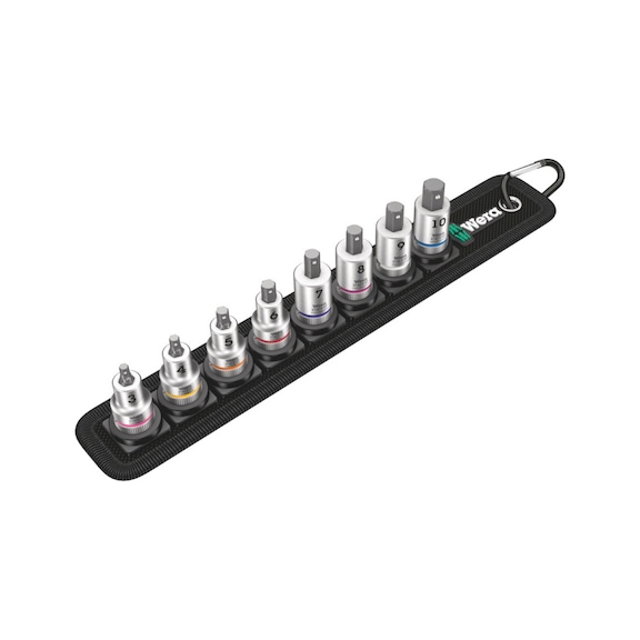 WERA Zyklop bit socket set hexagon socket Belt B 2 3/8 in drive 05003971001 - Socket wrench (set)