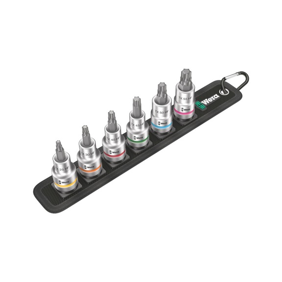 WERA Zyklop bit socket set Belt C 3 TX HF 1/2 in drive 05003997001 - Socket wrench (set)