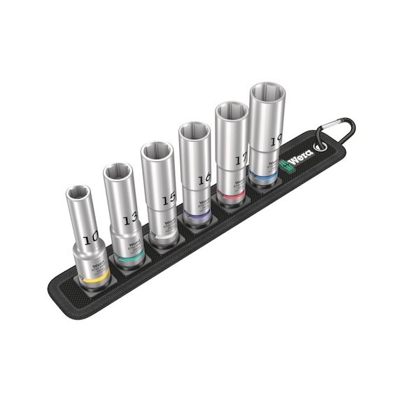 WERA Steckschlüsseleinsatz-Satz Belt C Deep 1 1/2 in -Antrieb 05004565001 - Steckschlüssel (Satz)