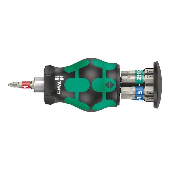 WERA Bits Hand Holder with 7 Bits Bicycle Set 11 Stainless Steel 05004179001 - Bit set