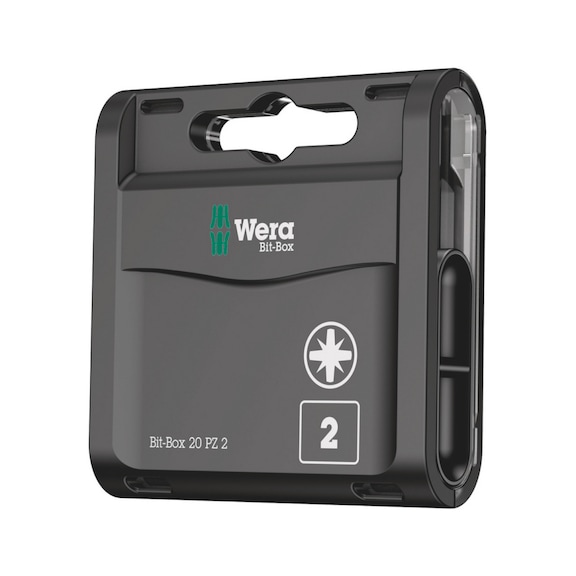 WERA Bits assortment Bit-Box 20 PZ 2x25 mm 05057760001 - Bit set