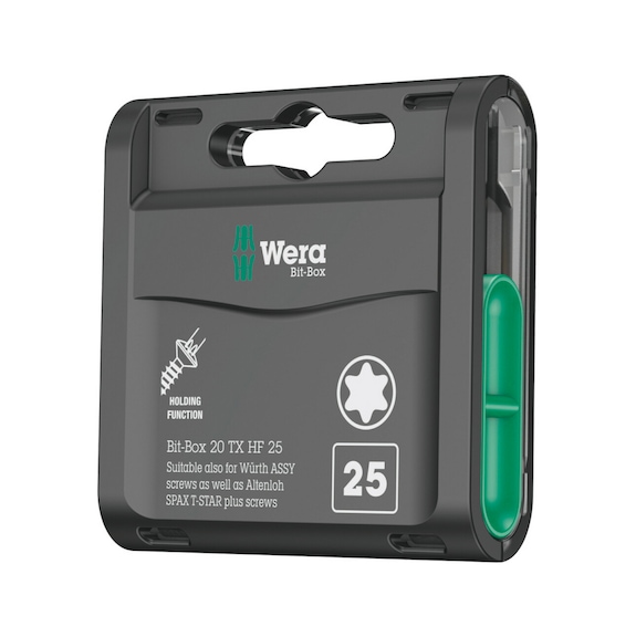 WERA Bits assortment Bit-Box 20 TX HF TX 25x25 mm 05057778001 - Bit set