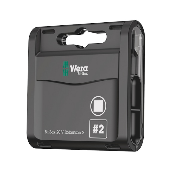 WERA Bits assortment Bit-Box 20 V square drive 2x25 mm 05057790001 - Bit set