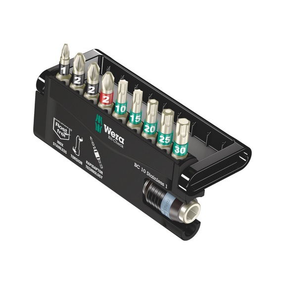 WERA bits assortment Bit-Check 10 Stainless 1 05071110001 - Bit set