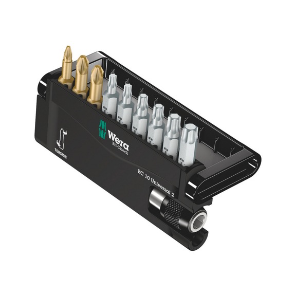 WERA Bits assortment Bit-Check 10 Universal 2 10-piece 05134200001 - Bit set