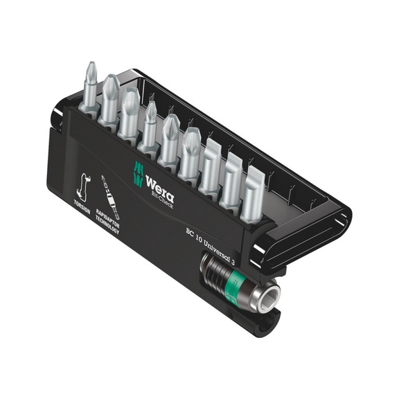 WERA Bits assortment Bit-Check 10 Universal 3 10-piece 05056375001 - Bit set