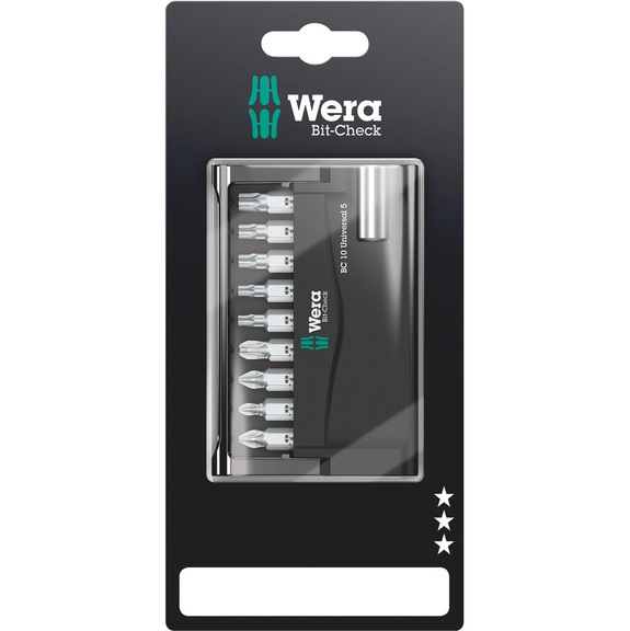 WERA Bits assortment Bit-Check 10 Universal 5 SB 05073416001 - Bit set