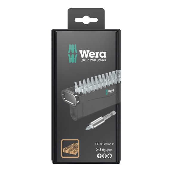 WERA Bits assortment Bit-Check 30 Wood 2 SB 30-piece 05057438001 - Bit set