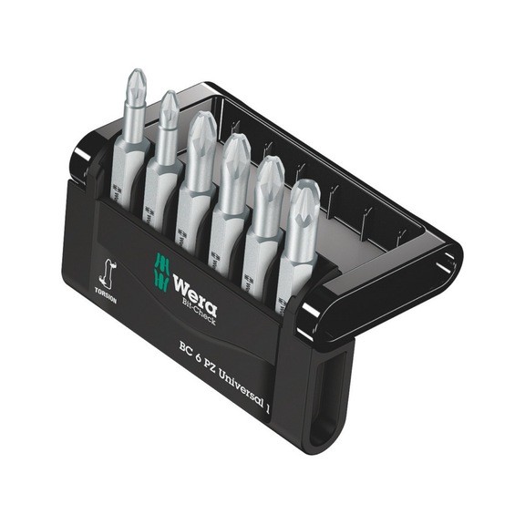 WERA Bits assortment Bit-Check 6 PZ Universal 1 6-piece 05056471001 - Bit set