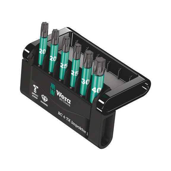 WERA Bits assortment Bit-Check 6 TX Impactor 1 6-piece 05057693001 - Bit set