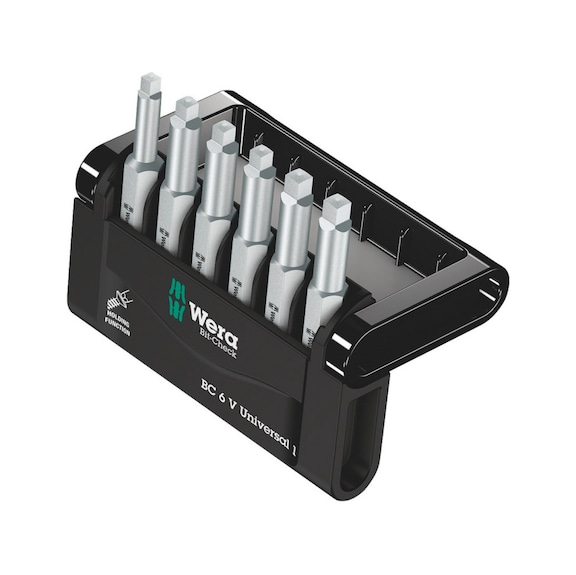 WERA Bits-Sortiment Bit-Check 6 V Universal 1 6‑teilig 05056478001 - Bit-Satz