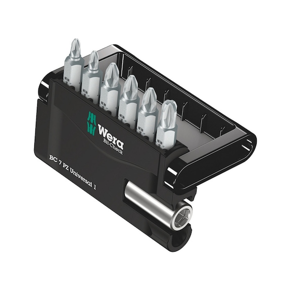 WERA Bits assortment Bit-Check 7 PZ Universal 1 7-piece 05056296001 - Bit set