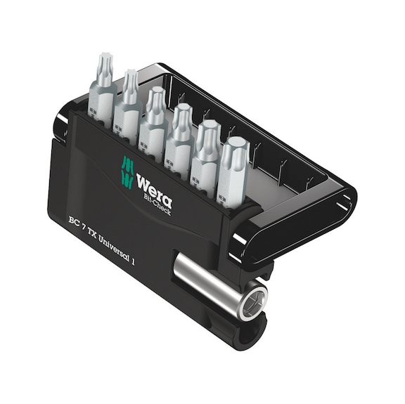 WERA bits assortment Bit-Check 7 TX Universal 1 05056294001 - Bit set