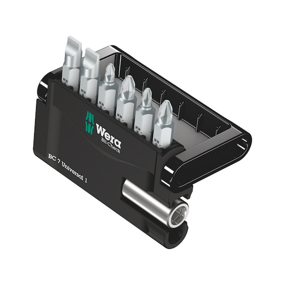 WERA Bits assortment Bit-Check 7 Universal 1 7-piece 05056295001 - Bit set
