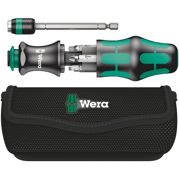 WERA Combination screwdriver with 6 bits Kraftform Compact 26 with case 05051025001 - Bit set