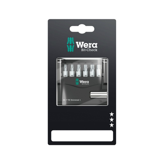 WERA Bits-Sortiment Bit-Check 7 TX Universal 1 SB 05073404001 - Bit-Satz
