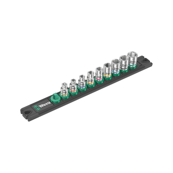 WERA Socket wrench set 1/4 in socket rail A 4 9-piece 05005400001 - Socket wrench (set)