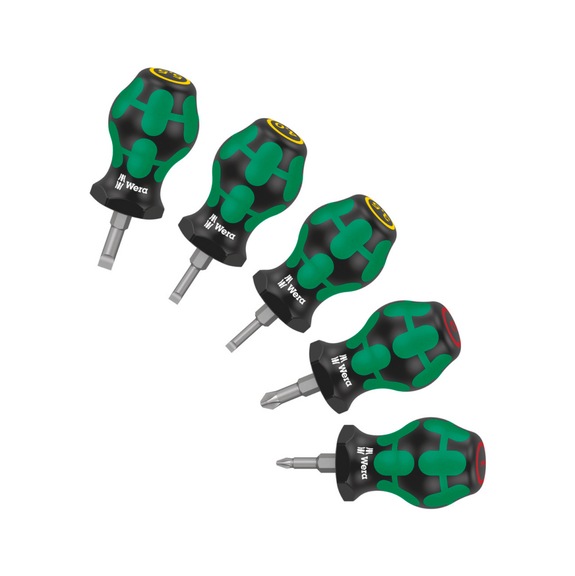 WERA Screwdriver set Stubby Set 1 5-piece 05008870001 - Screwdriver set