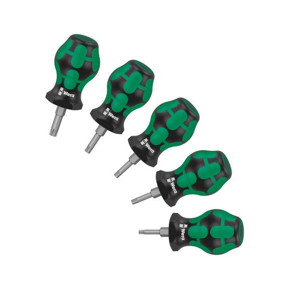 WERA Screwdriver set Stubby Set TX 1 5-piece 05008876001 - Screwdriver set